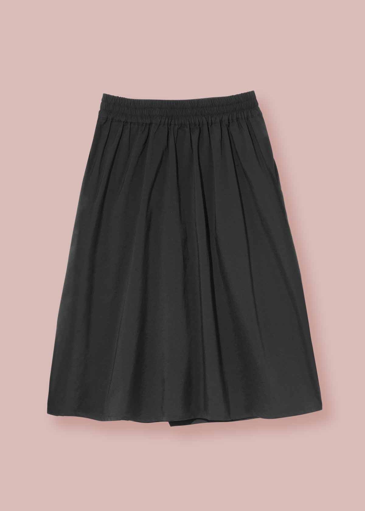 Flat lay image of the back of the Evie Wrap Skirt