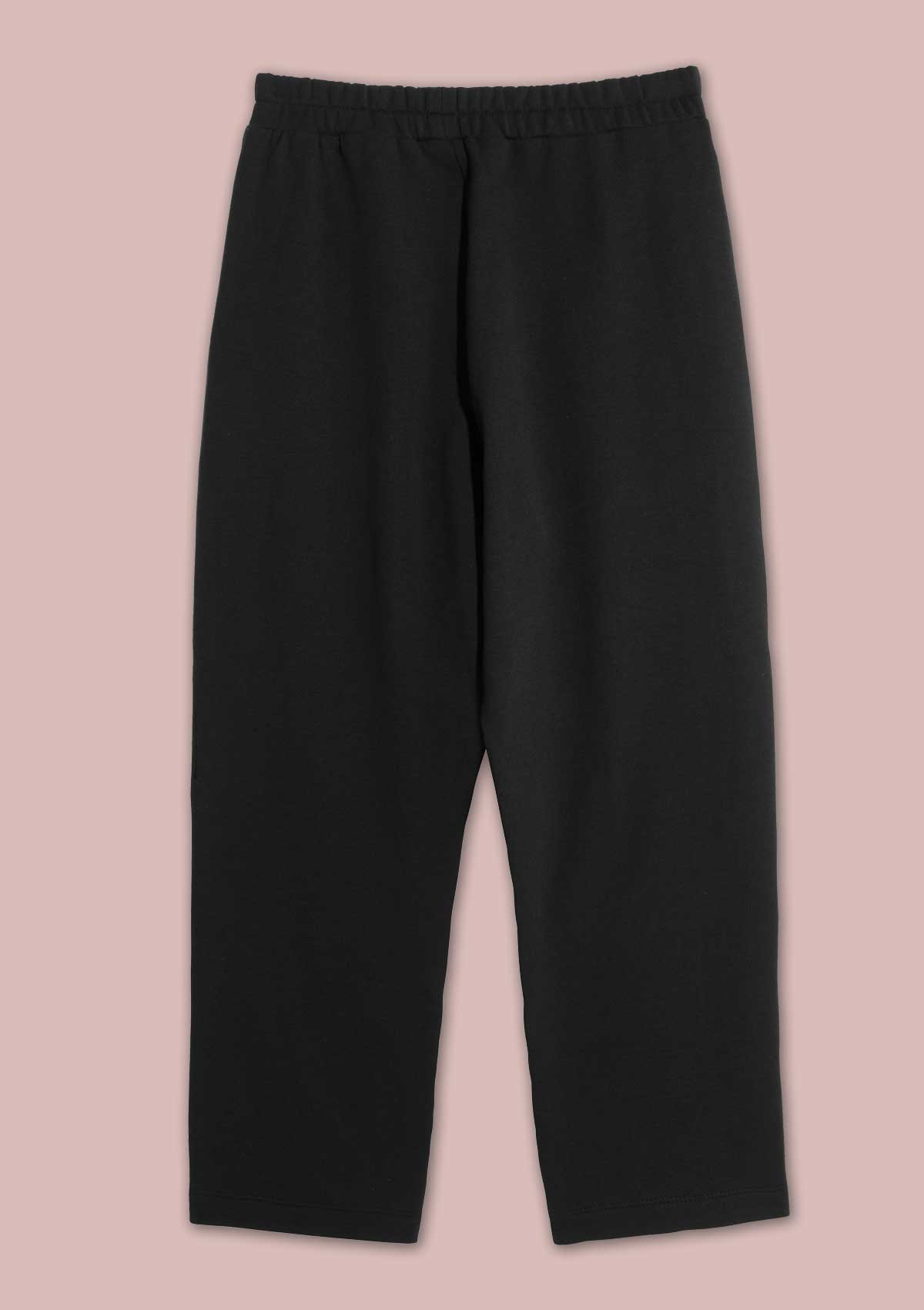 5.	Flat back view of the Curve Joggers in Black