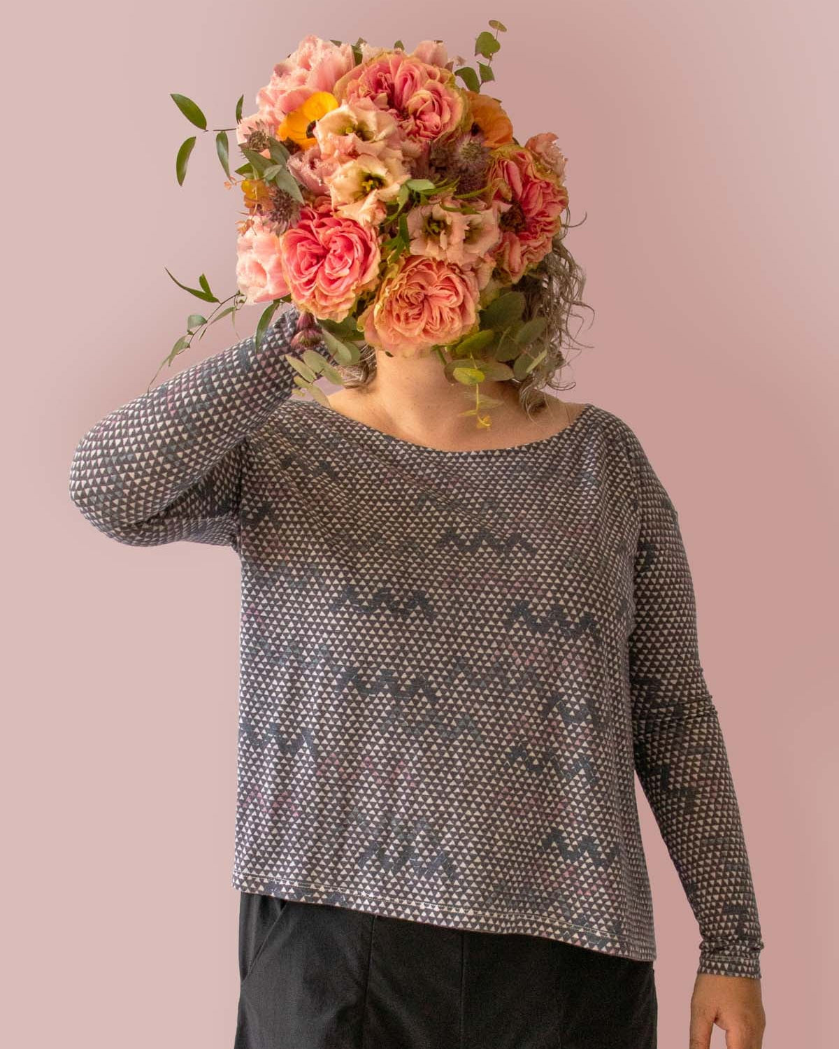 Asmuss Limited Edition Zig Zag A-line Long Sleeve T-shirt a great top that looks stylish and is functional too