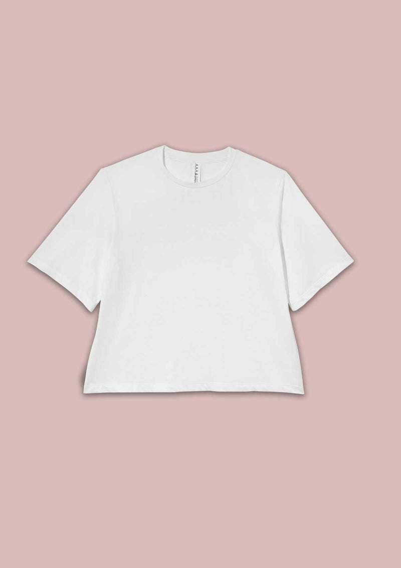 Asmuss Evelyn T-shirt in White before hand embellishment